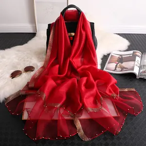 गर्म बेच फैशन रेशम सिल्क स्कार्फ शॉल महिलाओं के लिए उपहार