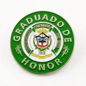 โลโก้ของคุณสำหรับหมุดที่มีสีสันหมุดโครเมียมหัวใจและหมุดสีชมพู2/3D ป้ายโลหะที่กำหนดเอง - Product Image 2