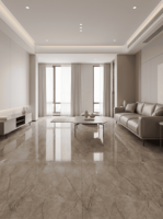 Carreaux de sol/mur en marbre poli de luxe, aspect marbre, antidérapants, 750x1500mm, 10mm d'épaisseur, durables, décoration intérieure