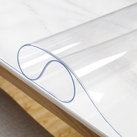 Nappe de table en plastique transparente de 1,5 mm, diverses tailles, bon marché, vente en gros, couvre-bureau