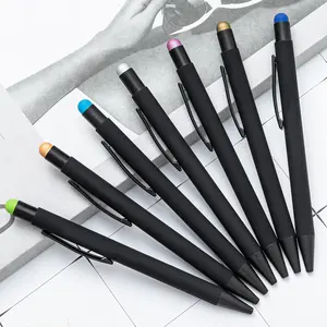 Nieuwe Mode Eenvoudig Ontwerp Comfortabel Gevoel Metalen Geval Polijsten Pen Vat Touchscreen Vervangbare Vulling Voor Cadeau