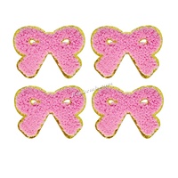 Logo de créateur Patchs de lettres en chenille brodés à repasser sur mesure pour vêtements