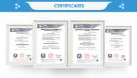 Perles de ferrite MnZn pour la suppression des interférences électromagnétiques haute fréquence et les noyaux de bobinage large bande, applications RF compactes de type DIN