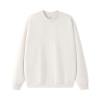 Fabricants de vêtements personnalisés 350 grammes Polyester coton coupe surdimensionnée à manches longues col rond sweat pour l'automne/hiver