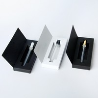 Vente chaude de flacons de parfum vides mini transparents de 3 ml, 5 ml, 10 ml, flacon pulvérisateur rechargeable en verre, coffret, logo personnalisé imprimé sur écran, librement