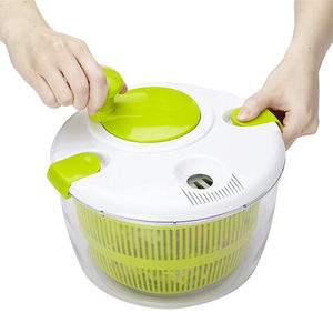 5 L lavaverdure manuale asciugatrice miscelatori per insalata in plastica Spinners per insalata di verdure con ciotola - Product Image 6