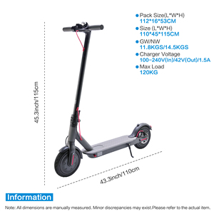 Trottinette pliable personnalisée pour adultes, 8,5 pouces, deux roues, moteur 350W, trottinettes auto-équilibrées portables QK-S03, longue portée - Product Image 2