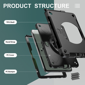 Custodia per <span class=keywords><strong>Tablet</strong></span> Girevole a 360° Antiscivolo e Resistente per Samsung <span class=keywords><strong>Galaxy</strong></span> Tab Active 5 Pro 10.1 Pollici SM-X350 SM-X356B - Product Image 3