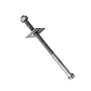 Support de poteau multipoints en acier galvanisé à chaud B-14-230-140, 14 kN, pour câbles à fibres optiques ADSS, ABC, FTTH - Product Image 1
