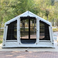 Tentes gonflables entièrement automatiques, imperméables, épaissies, anti-UV, à ouverture rapide, portables, quatre saisons, grand espace, familiales, doubles