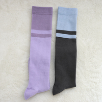 Chaussettes de compression graduée montantes pour femmes, respirantes, antidérapantes, tricotées, de haute qualité, pour l'entraînement, vente en gros sur mesure