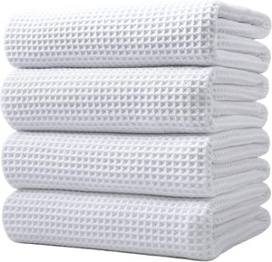 Serviette de nettoyage en microfibre gaufrée à imprimé floral personnalisé pour le <span class=keywords><strong>golf</strong></span>, la cuisine, la vaisselle et le thé, séchage rapide, écologique, vente en gros - Product Image 2