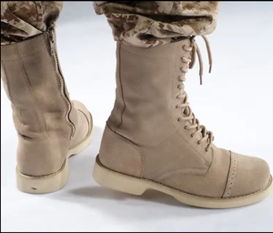 中国新兴定制户外战术沙漠真皮踝靴 - Product Image 2