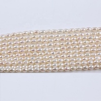 Perles d'eau douce naturelles blanches, bricolage de haute qualité, 3-10mm en forme de riz, perles d'eau douce, pour la fabrication de bijoux