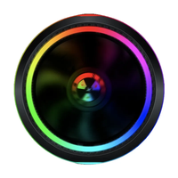 Ventilateur d'ordinateur muet coloré en forme d'OVNI Ventilateur RVB changeant de couleur avec LED pour processeur de PC