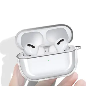 Lonvel vente en gros coque en silicone antichoc personnalisé OEM logo ODM housse de protection des écouteurs pour apple <span class=keywords><strong>airpods</strong></span> boîte de charge - Product Image 4