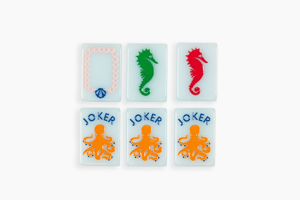Juego <span class=keywords><strong>de</strong></span> Mahjong Americano Ocean Mermaid, Acrílico Azul Lechoso, Coral y Caballito <span class=keywords><strong>de</strong></span> <span class=keywords><strong>Mar</strong></span>, para Noche <span class=keywords><strong>de</strong></span> Juegos en Familia, Colección Costera y Regalo Navideño - Product Image 2