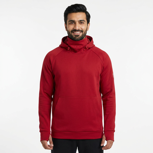 Sweat-shirt à capuche tendance automne, nouveau, balaclava personnalisé, balaclava à fermeture éclair, double chapeau, vêtement d'extérieur uni, homme femme, sweat-shirt d'hiver basique - Product Image 1