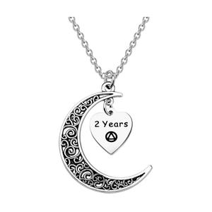 Collar con Colgante de Plata de Ley 925 para Aniversario de Sobriedad, Regalo de Recuperación de Alcohol de 6 Meses/1/2/3 Años para Guerreros que se Mantienen Sobrios - Product Image 2