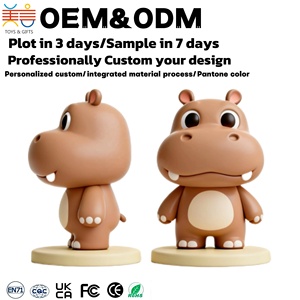 Figura in Vinile Personalizzata di Ippopotamo Rotondo, Design Esclusivo, <span class=keywords><strong>Action</strong></span> <span class=keywords><strong>Figure</strong></span> Giocattolo ODM <span class=keywords><strong>Serie</strong></span> Animali - Product Image 3