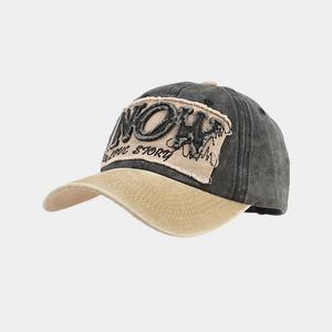 <span class=keywords><strong>Redo</strong></span> Sport kappen Männer Frauen Baumwolle gewaschen Distressed Dad Hut gewebte Patch benutzer definierte Vintage Baseball Cap - Product Image 5