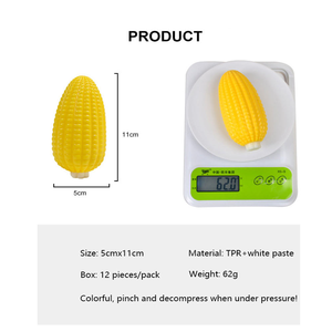 Nouveaux jouets sensoriels 2025 pas chers pour enfants : jouets sensoriels souples en TPR en forme de maïs à presser - Product Image 6