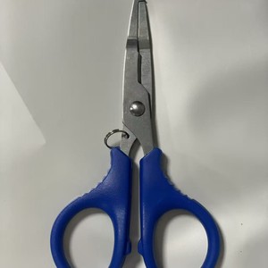 Ciseaux de pêche miniatures en acier inoxydable Ztc209 bleus 3Cr13 à lame droite avec dégorgeoir, équipement de pêche extérieur essentiel - Product Image 2