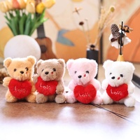 Grosir Gantungan Kunci Boneka Beruang Super Lucu 8~15cm Desain Hari Valentine Natal dengan Harga Murah