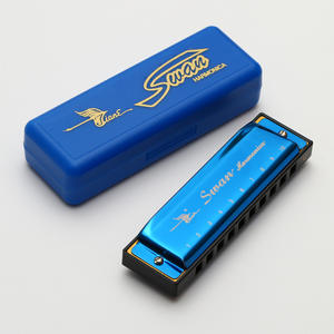 Armonica Swan a 10 Fori Blues Harp Organo a Bocca Strumento a Fiato Musicale Senior Bruce - Product Image 1