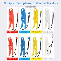 Pince à poisson lumineuse flottante en PP léger et imperméable, grande capacité 30 kg, pour la pêche en mer, rouge/jaune/blanc