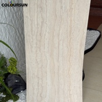 Panneaux muraux en travertin vendus directement par l'usine : dalles décoratives en travertin imperméables et ignifuges, carreaux flexibles en ardoise MCM à prix compétitif
