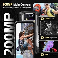 Teléfono Inteligente Resistente Oukitel Wp100 Titan con Proyector, 33000 mAh, 1200 Lúmenes, Linterna para Acampar, 200 MP, 12+512 GB, Android 14, 5G, NFC