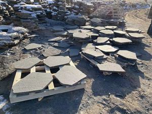 뒷마당 안뜰을위한 야외 정원 불규칙한 불꽃 현무암 디딤돌 - Product Image 4