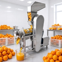 Industriële zware-duty mega hopper efficiënte commerciële koudgeperste sinaasappelsapmachine, citroen-, ananas- en calamansi-sapcentrifuge