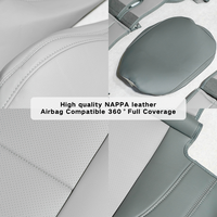 Housses de siège de voiture personnalisées en cuir synthétique NAPPA haut de gamme, luxueuses, respectueuses de la peau, toutes saisons, pour BYD Han X6 pour K5
