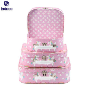 Nouvelle valise en carton rose en forme de valise, avec poignée, style rétro, haute qualité, vente en gros 2026 - Product Image 2