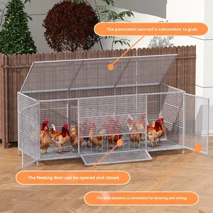 Rete in Acciaio Rinforzata per Gabbie di Polli, Oche, Anatre e Pollame, per Esterni, Tutte le Stagioni - Product Image 4