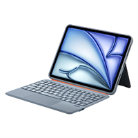 Clavier Magnétique Rétroéclairé en Cuir pour iPad Pro 11 13 Pouces M4 2025, Étui Intelligent pour iPad Air 11 13 Pouces, Support de Tablette, Clavier Séparable