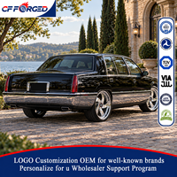 Offre Spéciale – Jantes forgées directionnelles 2 pièces à déport profond 20x10.0 22x10.0, finition chrome poli, entraxe 5x127, pour Cadillac Fleetwood