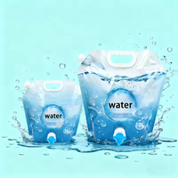 Pochettes souples pliables personnalisées de 1L à 10L en PET transparent de qualité alimentaire sans BPA, imprimées en héliogravure, avec bec verseur, pour le stockage d'eau minérale – 5L en stock