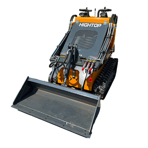 Mini Crawler Loader Yellow Hydraulic Bucket <b>Attachment</b> Engine Powered Track Type <b>Construction</b> Equipment - Product Image 1