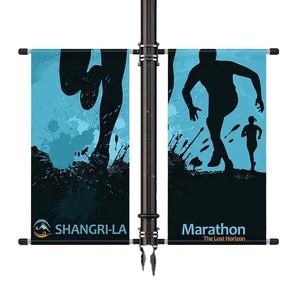 Drapeau de rue double face imprimé en couleur, résistant à l'eau et à la décoloration, de haute qualité, pour la signalisation publicitaire - Product Image 4