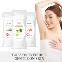 74g Logo personnalisé Desodorantes Al Por Mayor Vegan Femmes Déodorants Corps Entier Stick Femme Déodorant Bâtons pour Femmes