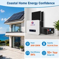 Système de stockage d'énergie domestique LiFePO4 haute tension 40 kWh 20 kW 4000 cycles Grade A, hybride solaire BESS CE IEC62619, vente en gros OEM