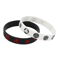 Bracelets en caoutchouc personnalisables avec logo d'anime japonais, durables, écologiques, promotionnels, fabricant en gros