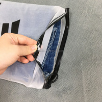Nouvelle conception, sacs d'emballage personnalisés en plastique givré avec fermeture éclair, recyclables en usine, pour chaussures, vêtements, bikini