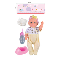 Vente en gros Nouveau jouet 18 Live Eye Honed Male Doll avec eau Fonction bouteille couche urinoir avec 6 sons