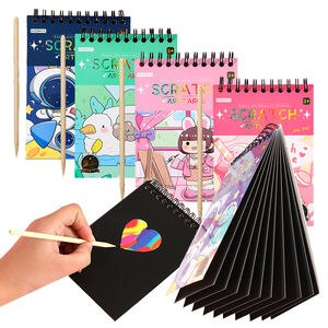 สติกเกอร์ศิลปะแบบขีดข่วนสำหรับเด็กชุดผ้าของเล่นเพื่อการศึกษาระบายสีน้ำระบายสีสร้างสรรค์สำหรับเด็ก - Product Image 1