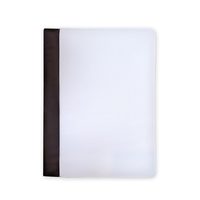 Portefeuille de bureau d'affaires en cuir PU A4 personnalisé avec pochette de rangement reliure à sublimation papeterie