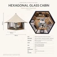 Tentes de glamping et de villégiature haut de gamme BOTEEN, structure en alliage d'aluminium quatre saisons, étanchéité 3000 mm, design écologique